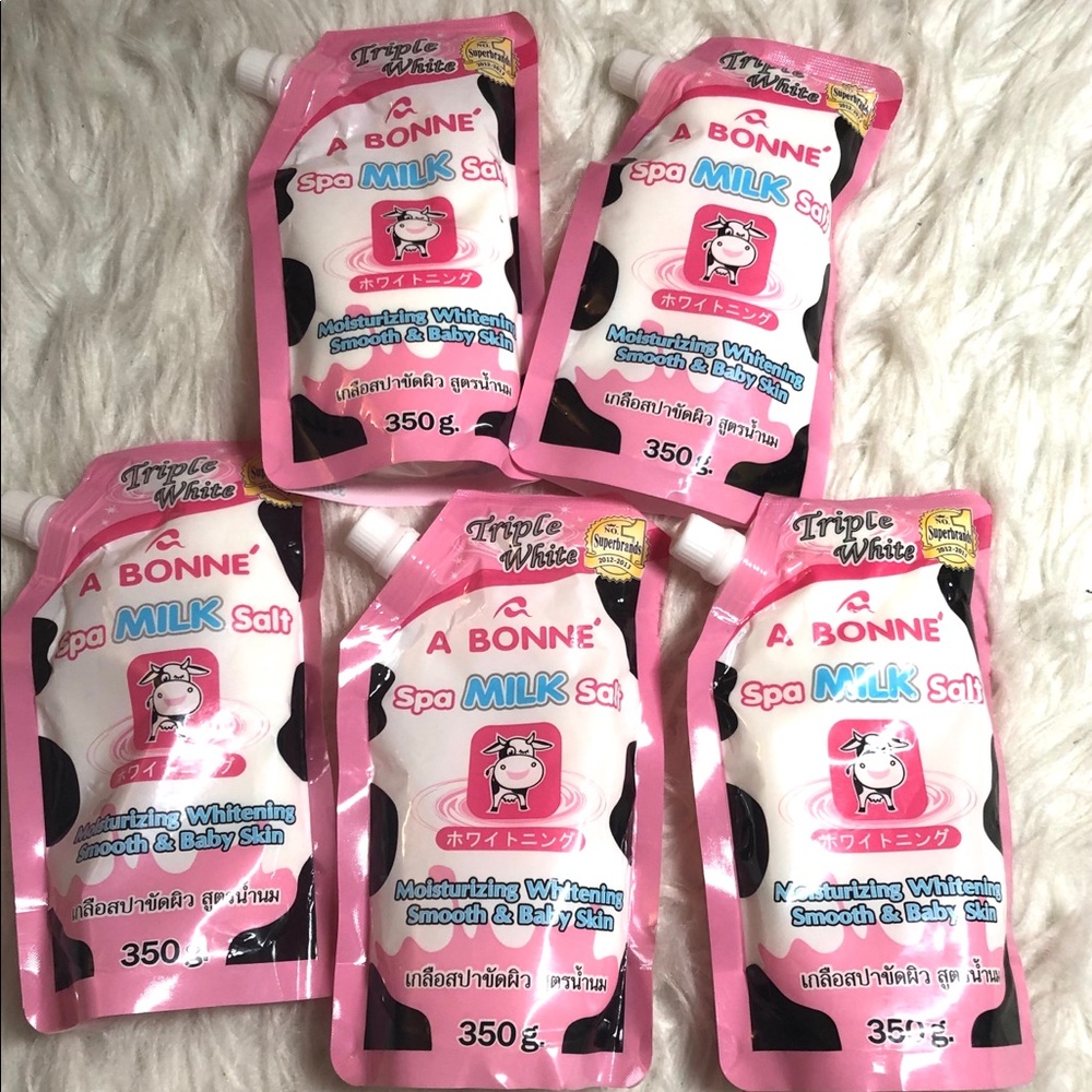 Spa milk salt for smooth & baby skin. ( $7/each)